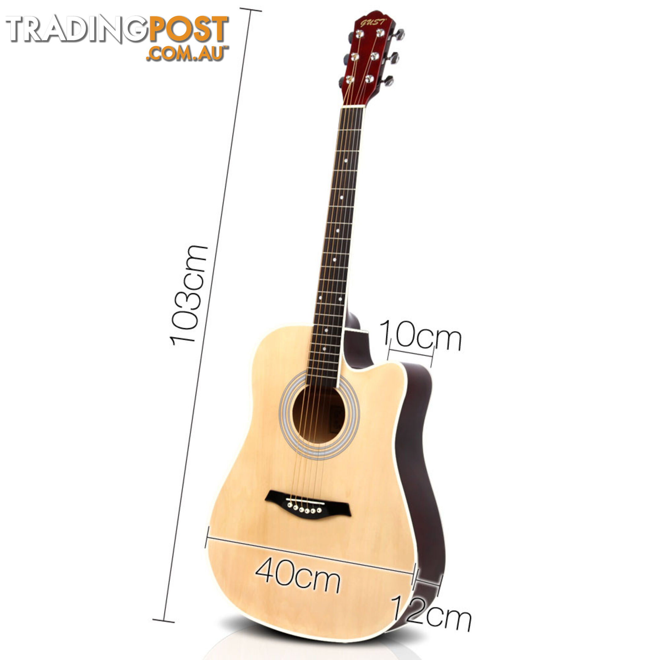 41 5- Band EQ Electric Acoustic Guitar Full Size Natural