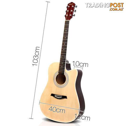 41 5- Band EQ Electric Acoustic Guitar Full Size Natural