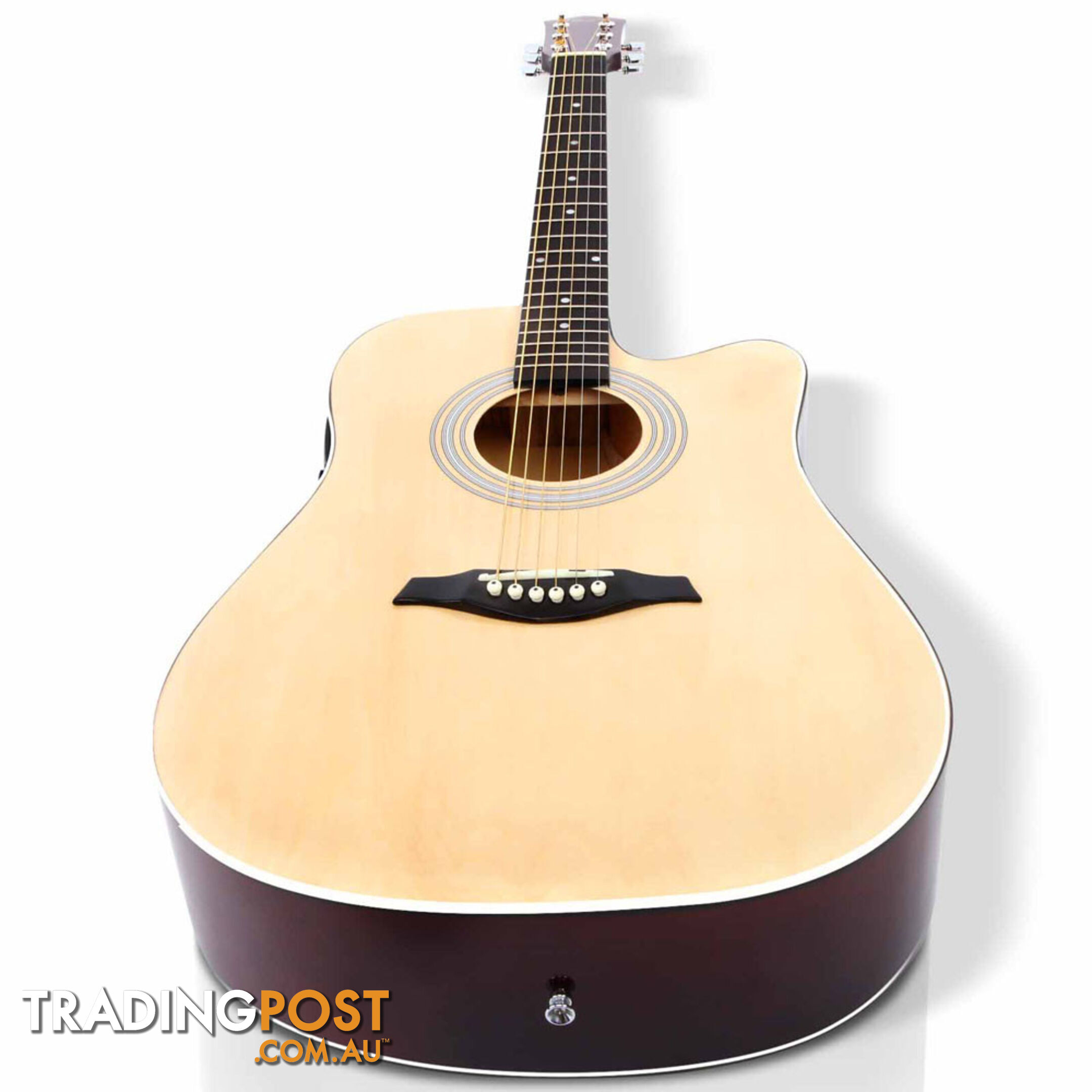 41 5- Band EQ Electric Acoustic Guitar Full Size Natural