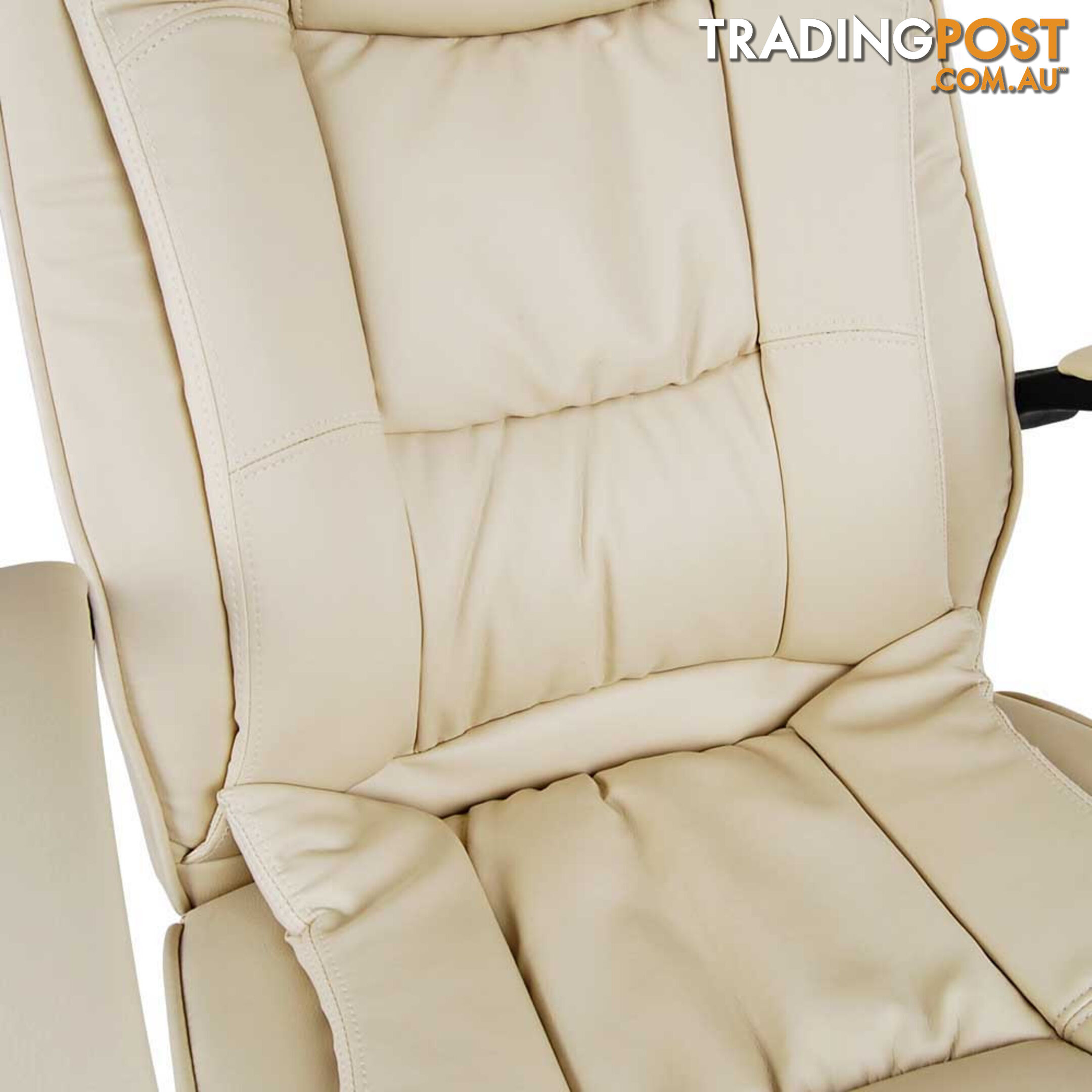 Executive PU Leather Office Computer Chair Beige