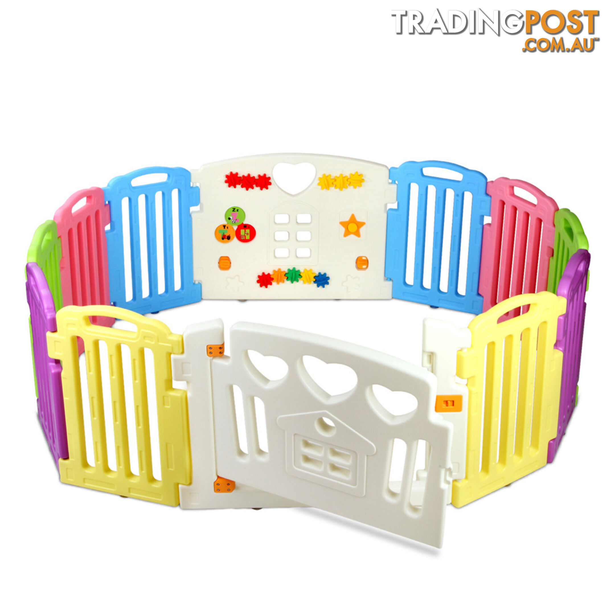 12 Panels Interactive Baby Playpen