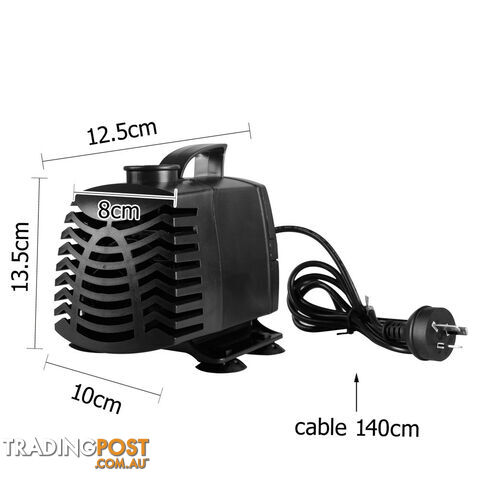 2500LPH Aquarium Fountain Pond Submersible Water Pump