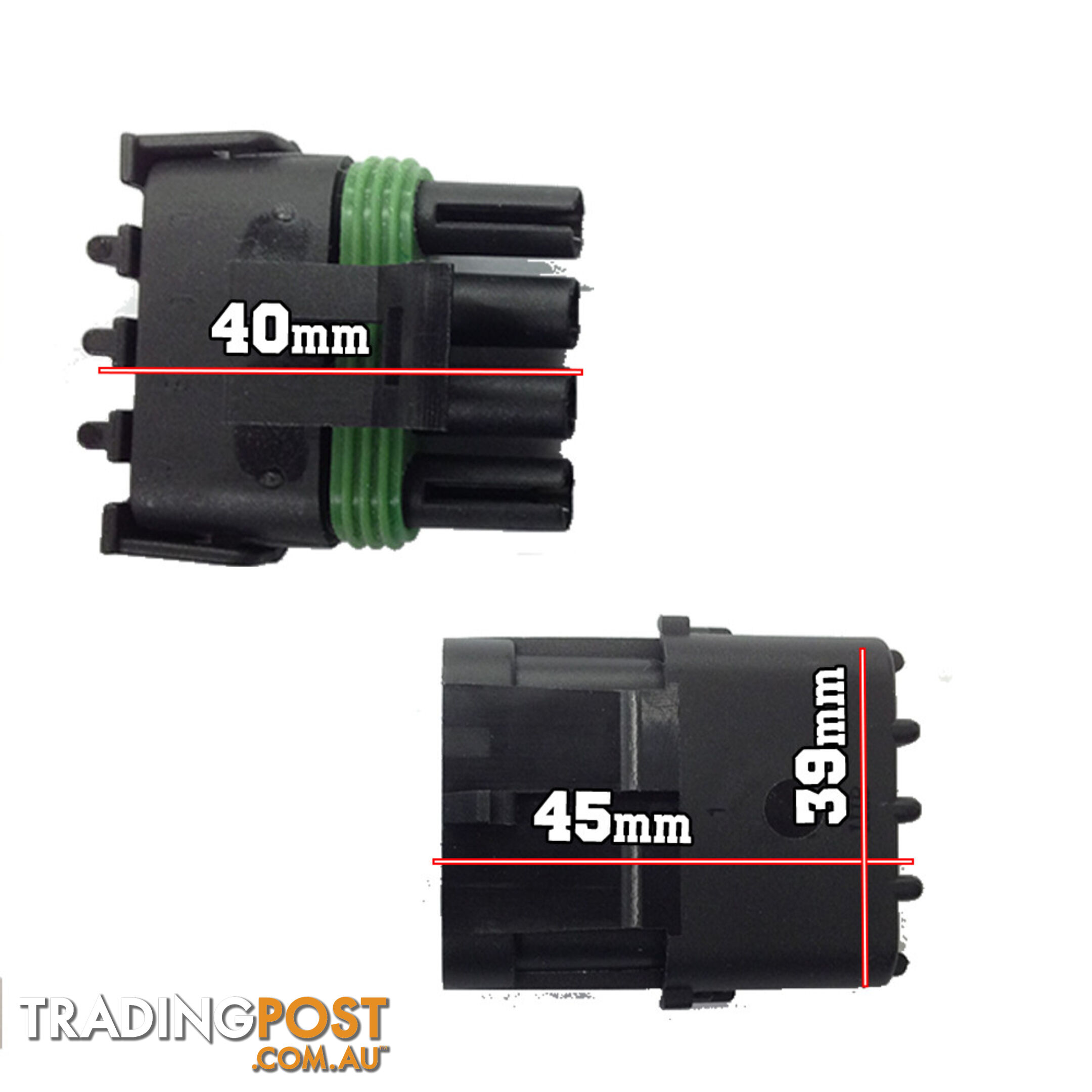 2PCS 12V/24V KITS 1.5MM 4 WAY WATERPROOF AUTO ELECTRICAL WIRE CONNECTOR PLUG