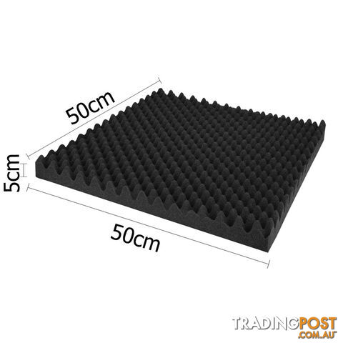 Studio 20 Eggshell Acoustic Foam Black 50 x 50cm