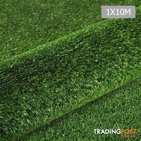 Artificial Grass 10 SQM Polypropylene Lawn Flooring 1X10M Olive Green