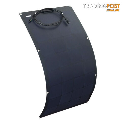 100W 12V Flexible Black Silicon Solar Panel Generator Power Mono Charging