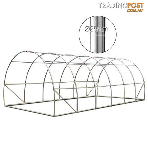 Galvanised Steel Green House 6M x 3M x 2M