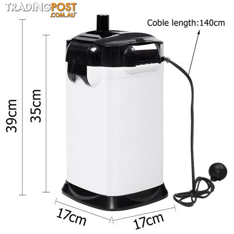 Aquarium Fish Tank External Canister Filter 1200LPH White