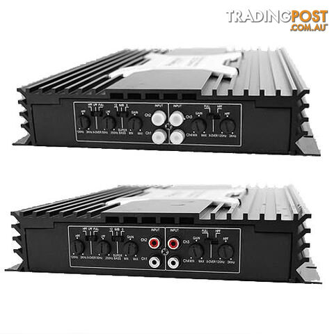 New PowerVox 5600 Watt 4 Channel Car Amplifier Black
