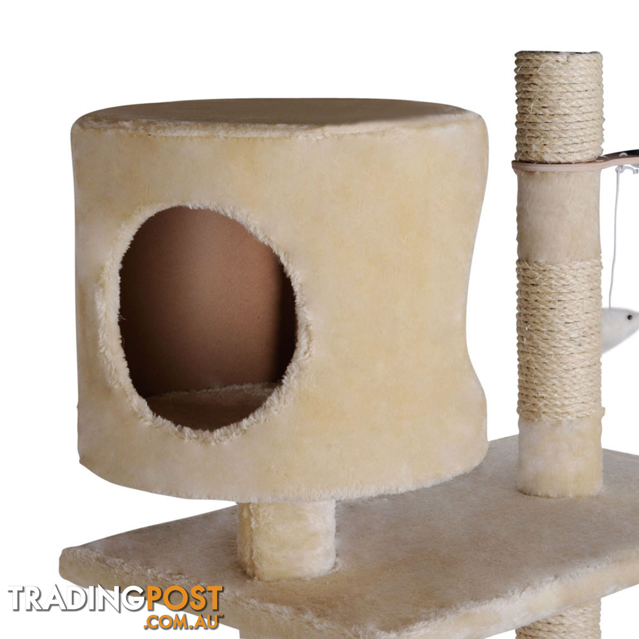 Cat Scratching Poles Post Furniture Tree 170cm Beige