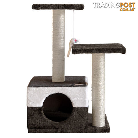 Cat Scratching Poles Post Furniture Tree 70cm White Dark Grey