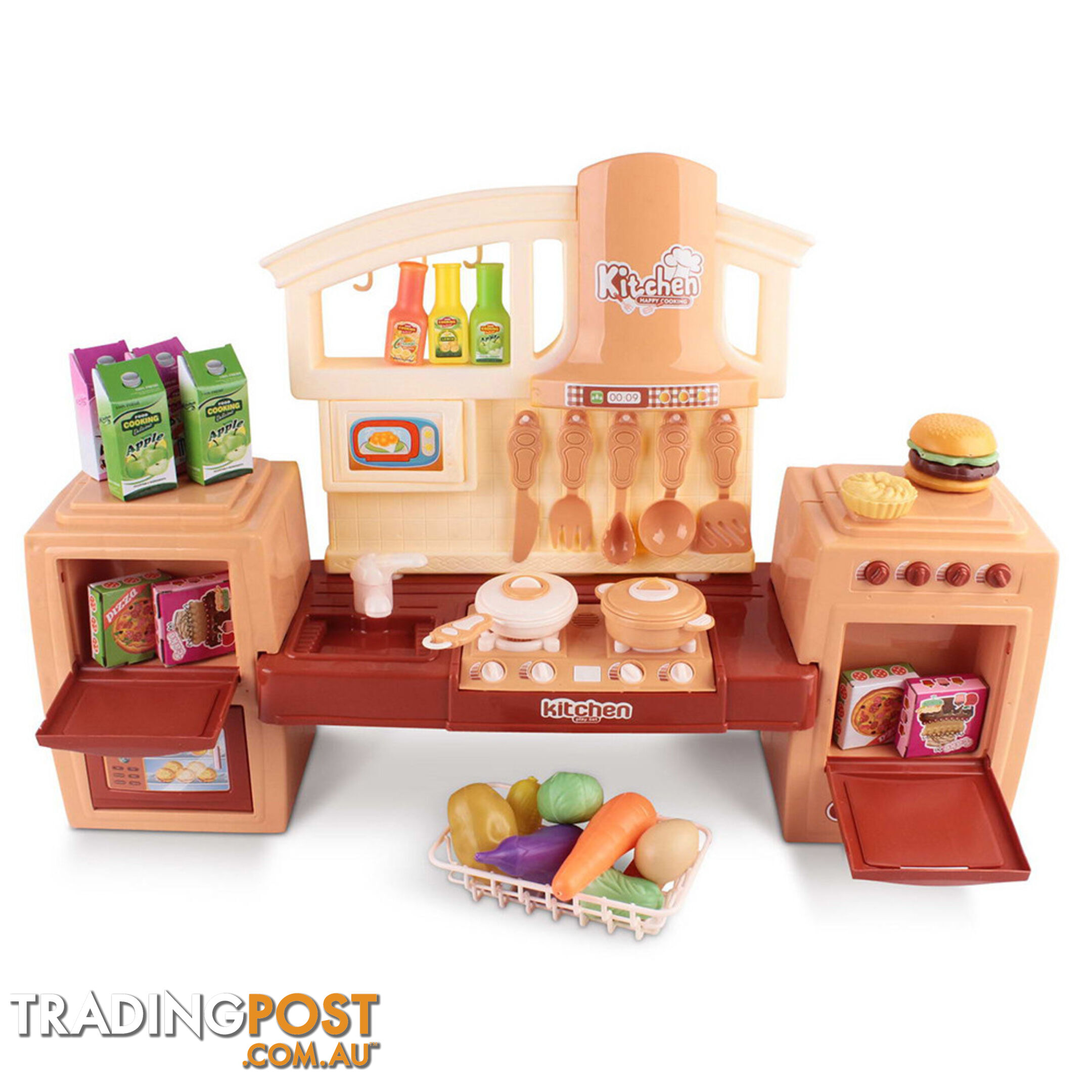 Kitchen Pretend Play Set Orange