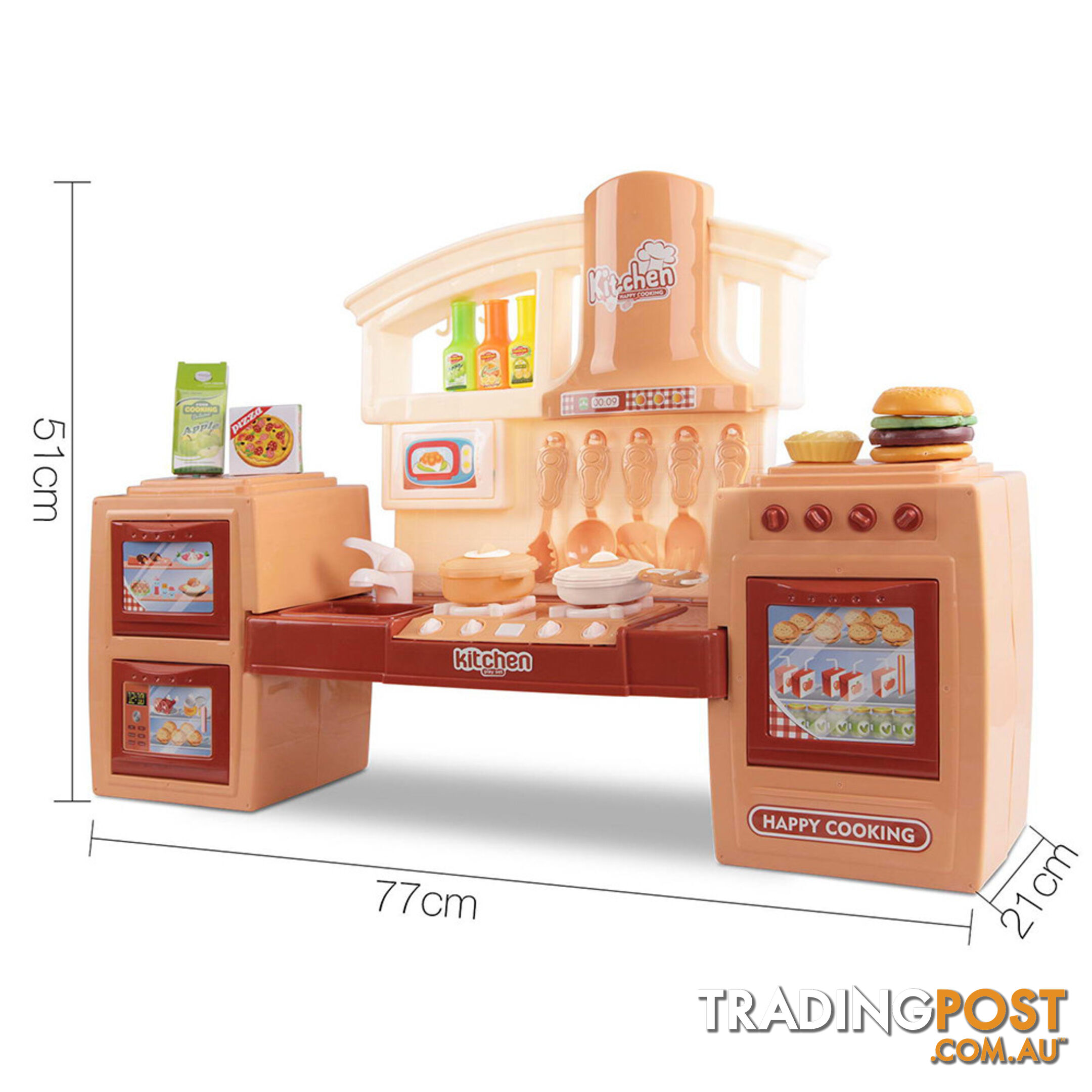 Kitchen Pretend Play Set Orange