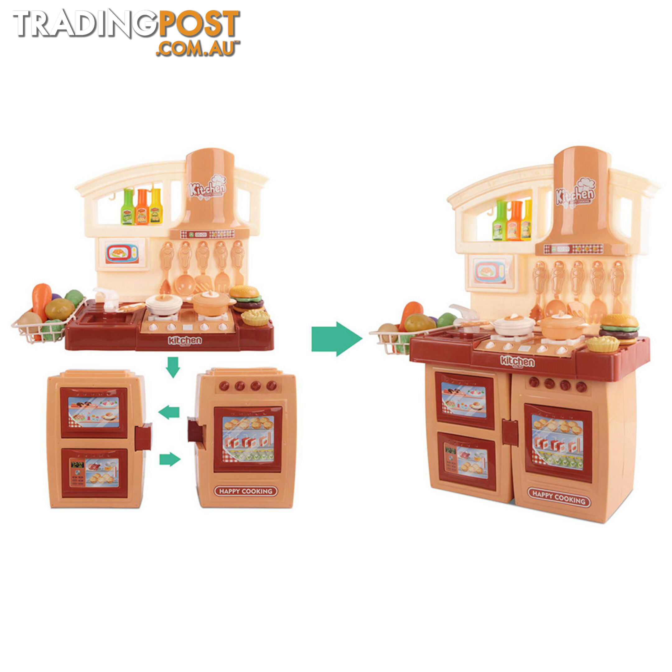 Kitchen Pretend Play Set Orange