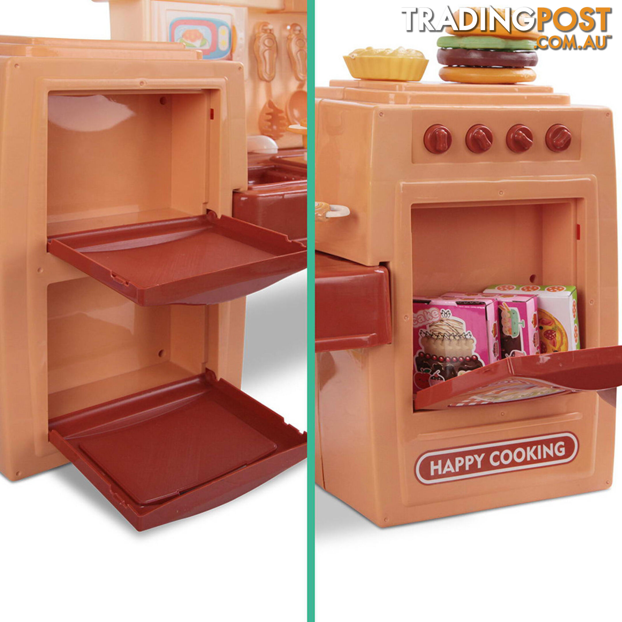 Kitchen Pretend Play Set Orange