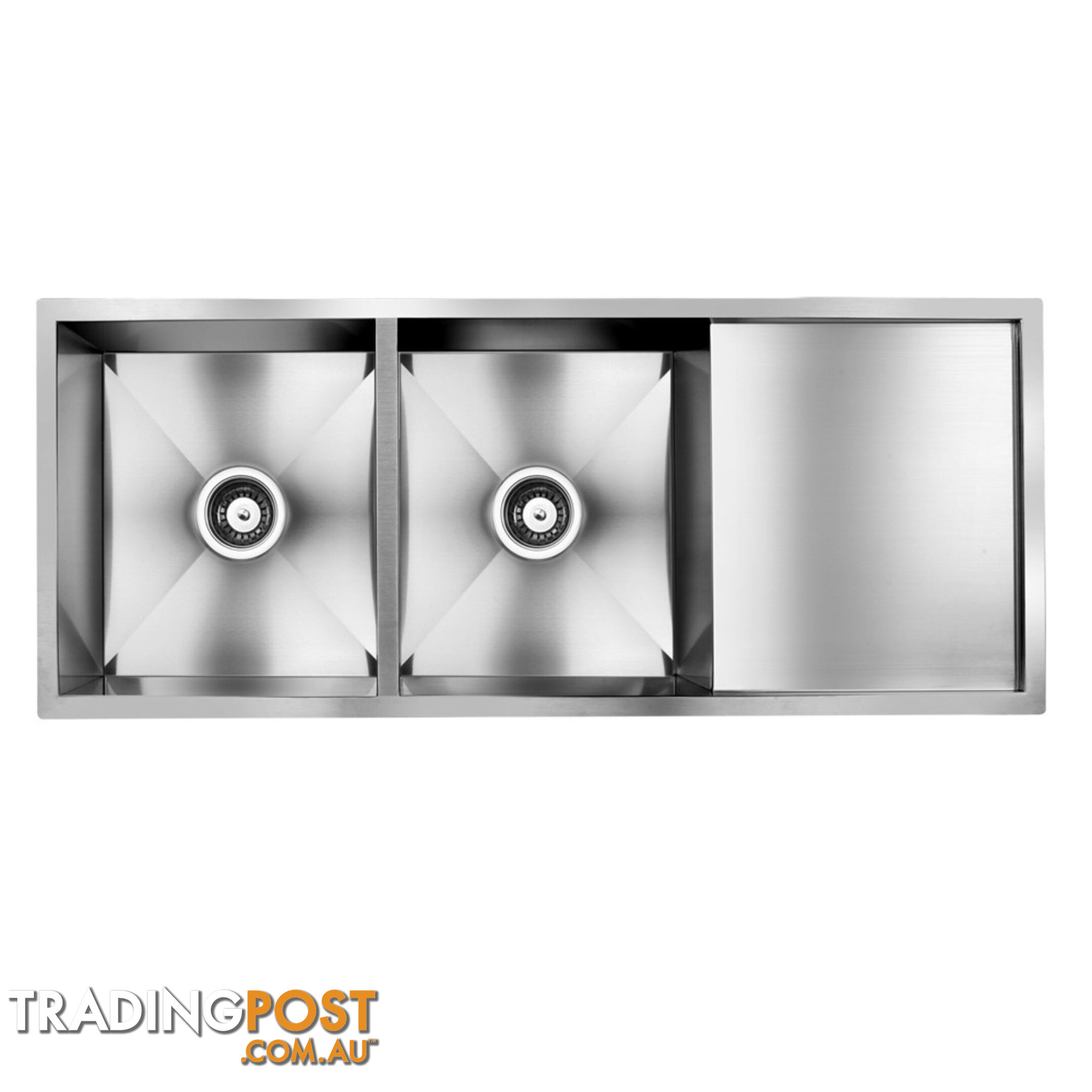 Stainless Steel Kitchen/Laundry Sink w/ Strainer Waste 1135 x 450mm