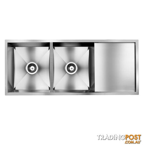 Stainless Steel Kitchen/Laundry Sink w/ Strainer Waste 1135 x 450mm