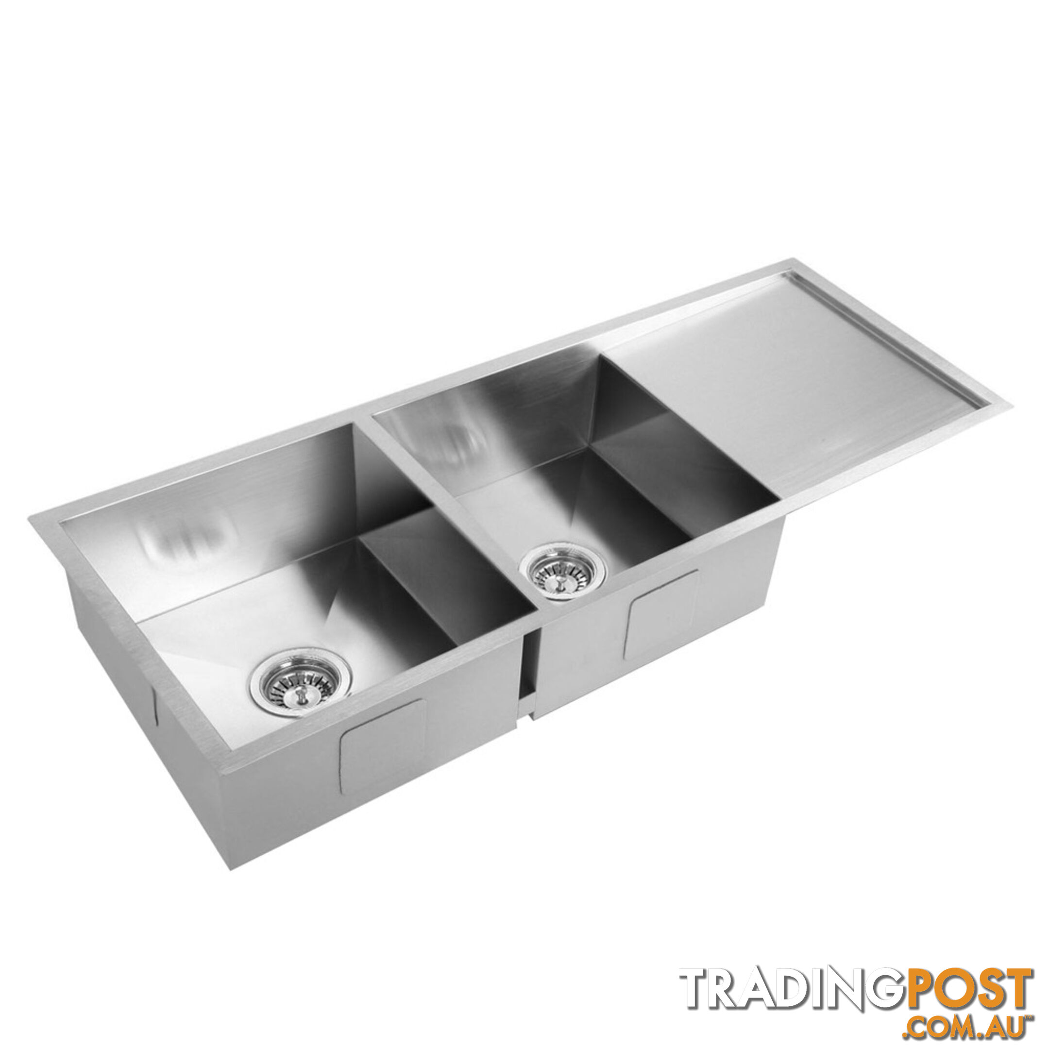 Stainless Steel Kitchen/Laundry Sink w/ Strainer Waste 1135 x 450mm