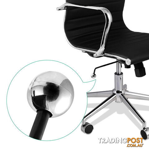 Eames Replica PU Leather Executive Designer Office Chair Black