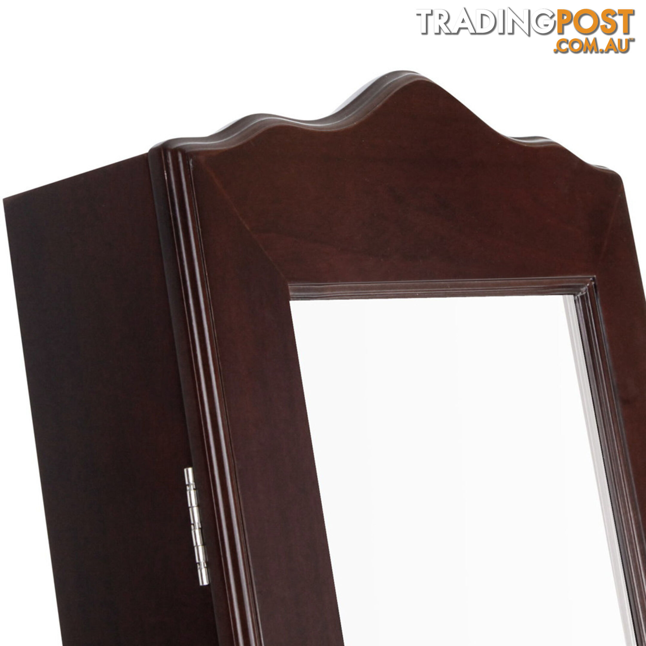 Mirror Jewellery Cabinet Storage 150cm Walnut