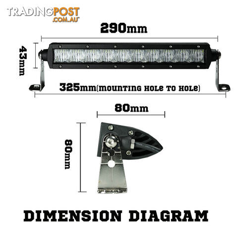 Osram 12inch 70W 5D Lens LED Light Bar Flood Driving Work Lamp SUV ATV 4WD