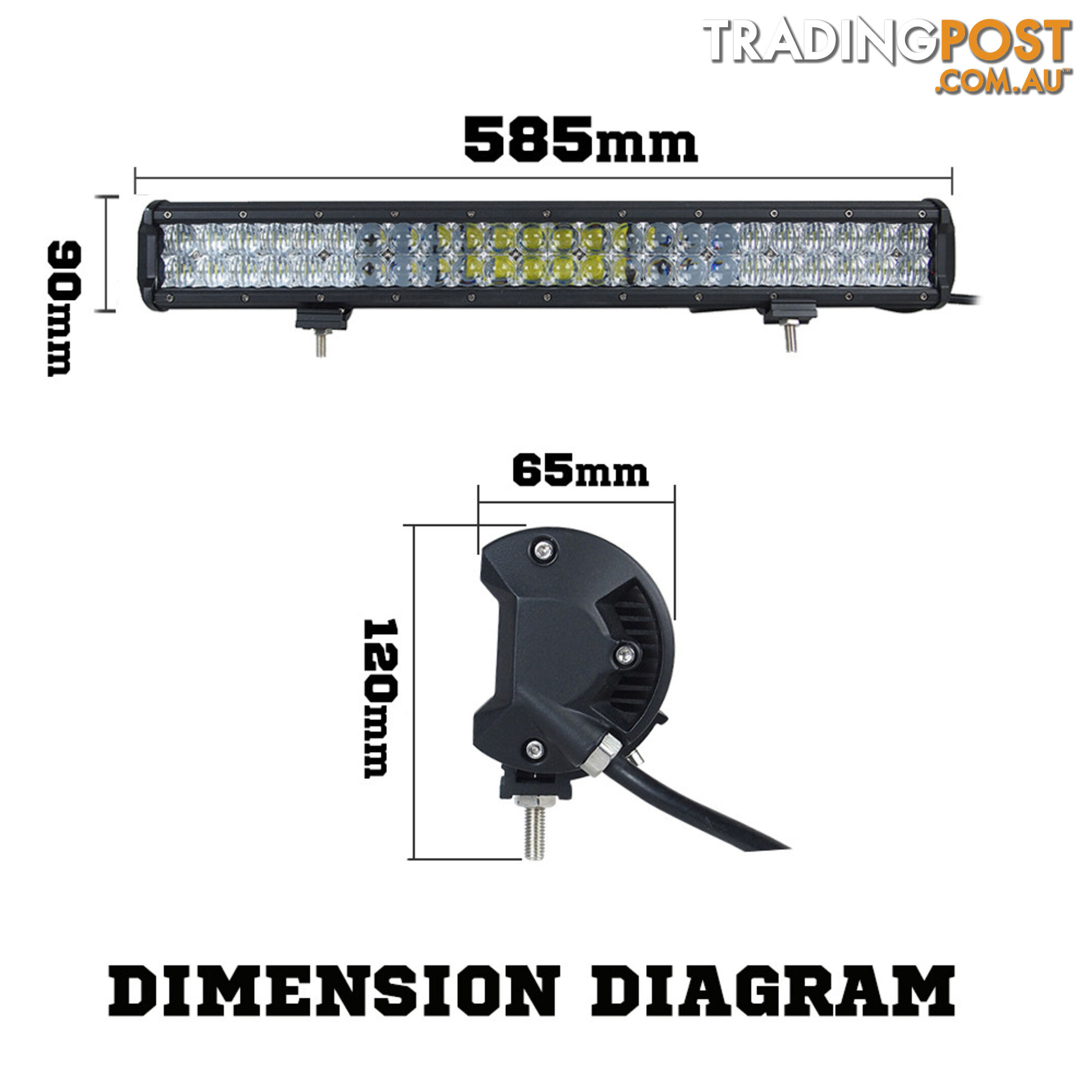 Osram 23inch 336W 5D Lens LED Light Bar Flood Spot Combo Work Lamp SUV ATV 4WD