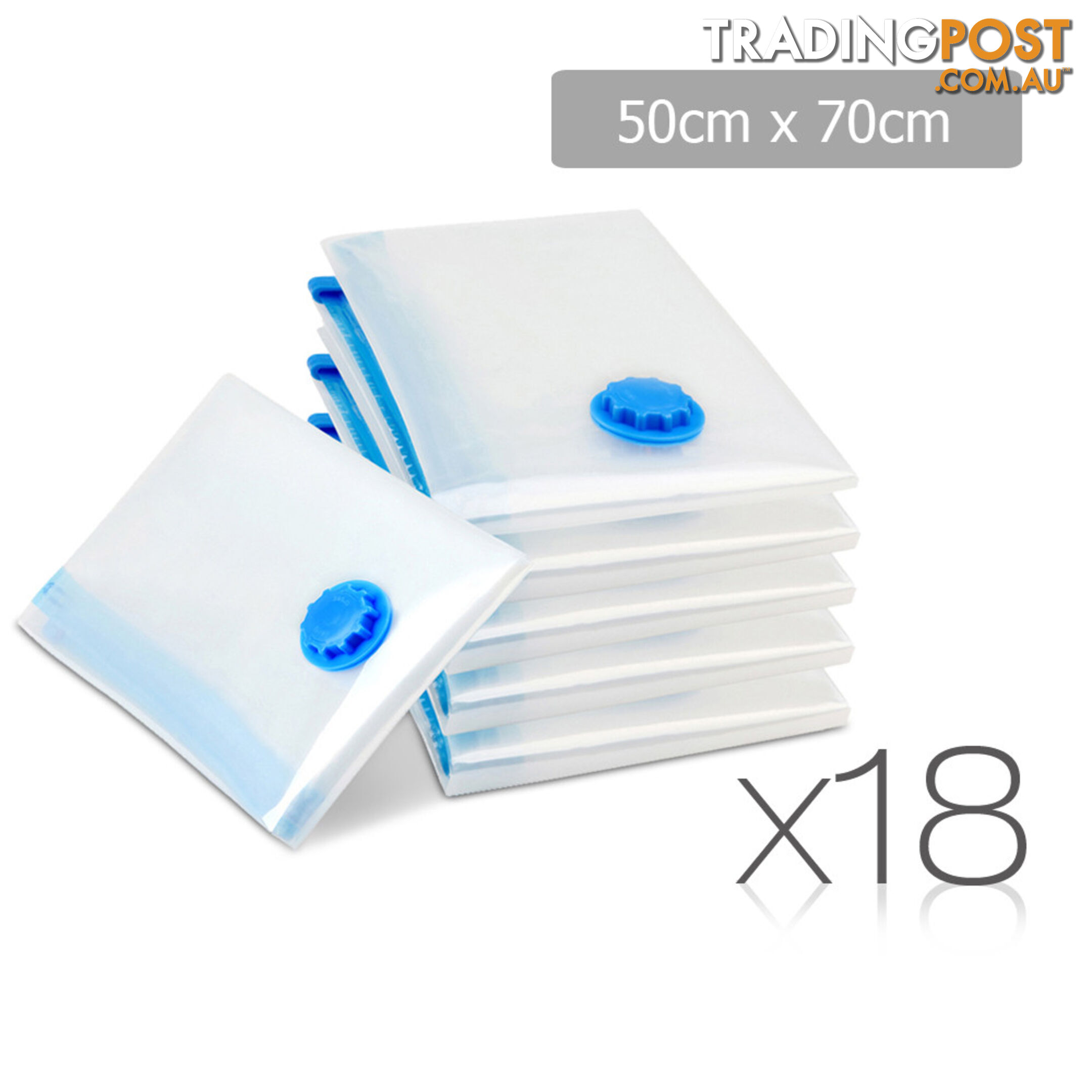 Set of 18 Vacuum Storage Bags 60 x 80cm