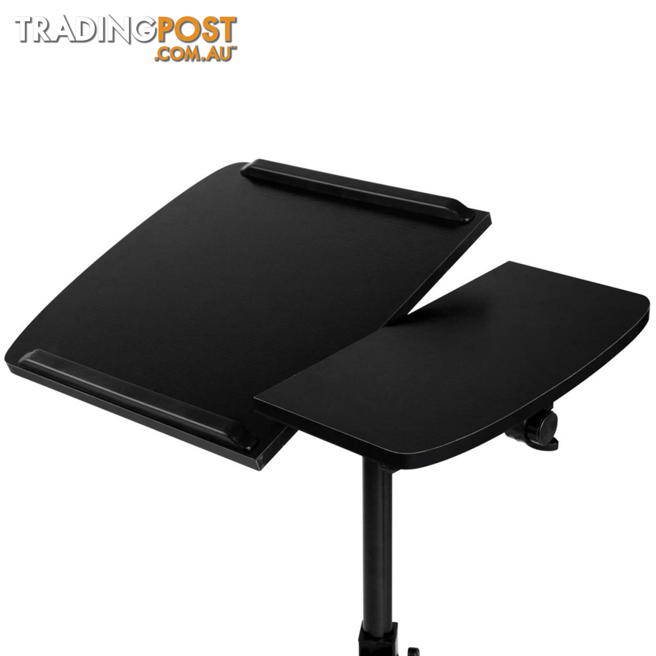 Rotating Mobile Laptop Adjustable Desk w/ USB Cooler Black