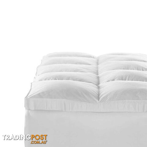 Duck Feather & Down Pillowtop Matress Topper - Queen