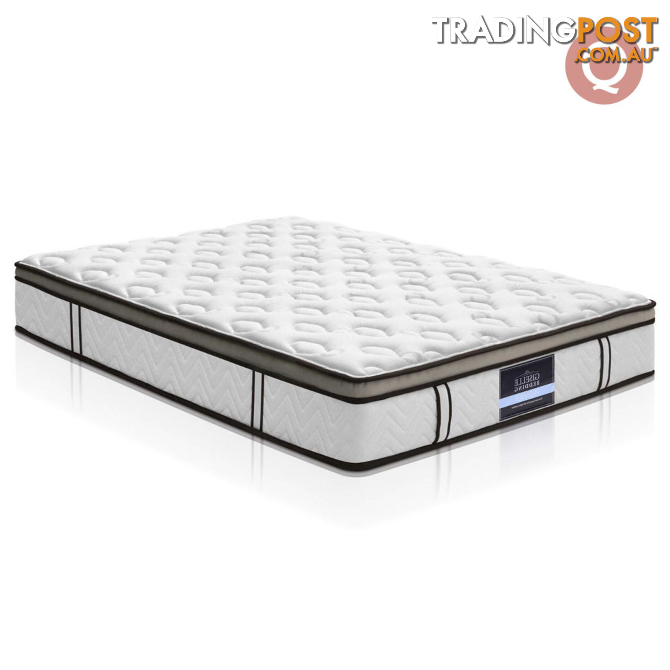 Latex Euro Top Pocket Spring Mattress Back Support Queen