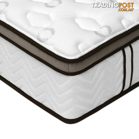 Latex Euro Top Pocket Spring Mattress Back Support Queen