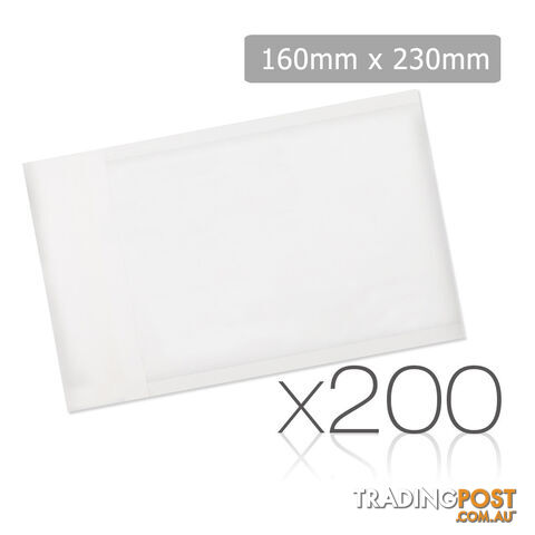 Set of 200 Poly Mailer Bags - 225 x 330mm