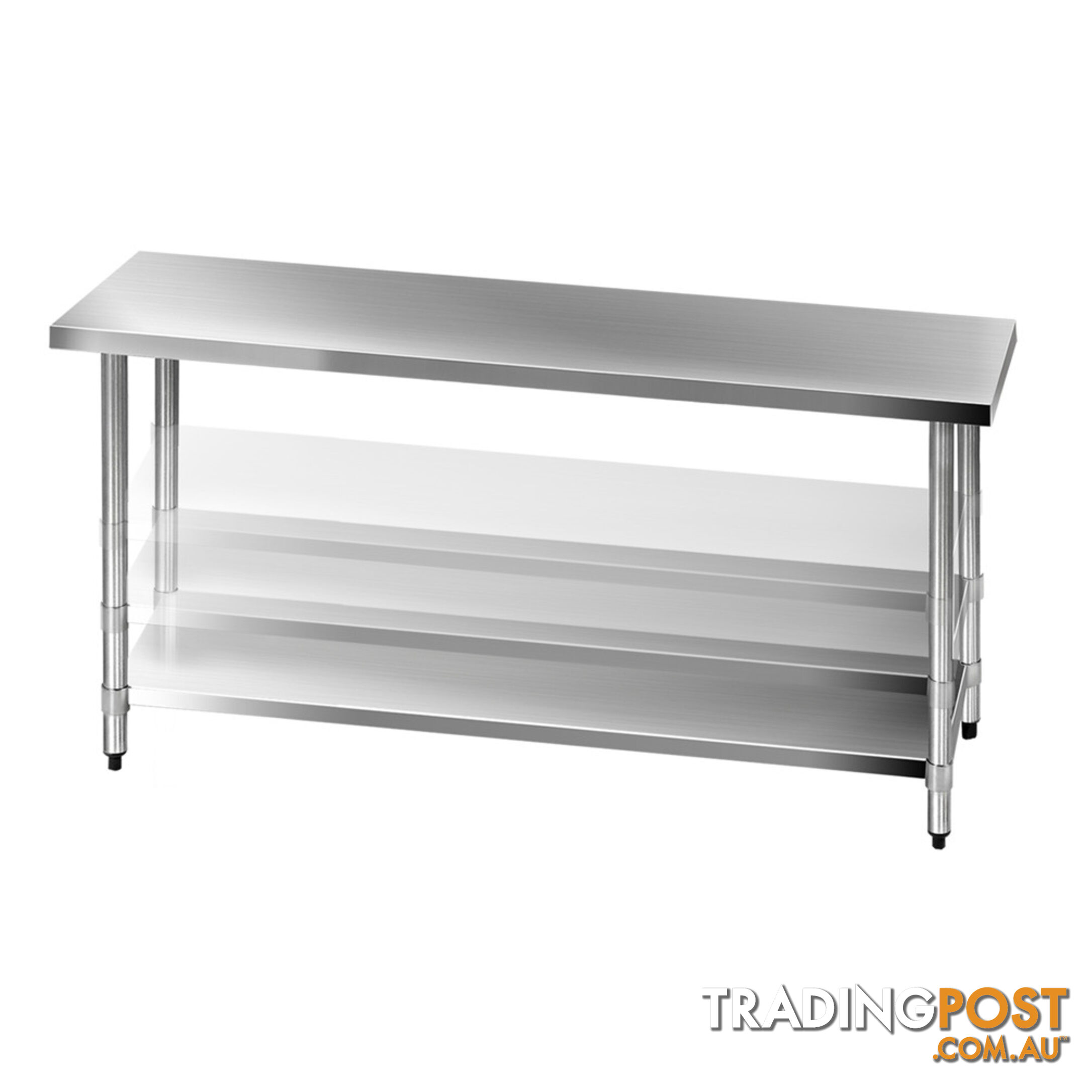 430 Stainless Steel Kitchen Work Bench Table 1829mm