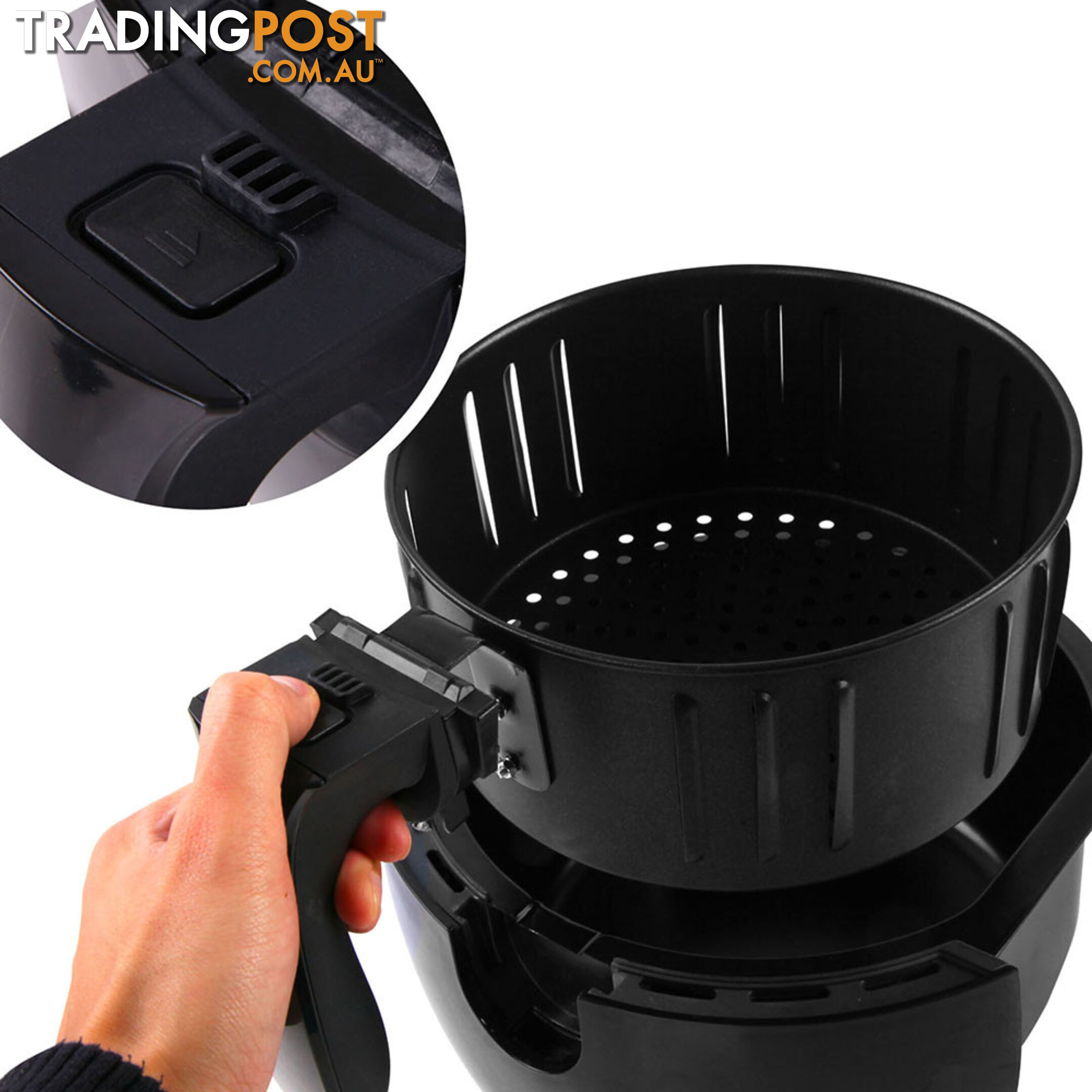 5 Star Chef Oil-Less Air Fryer 2.2L - Black