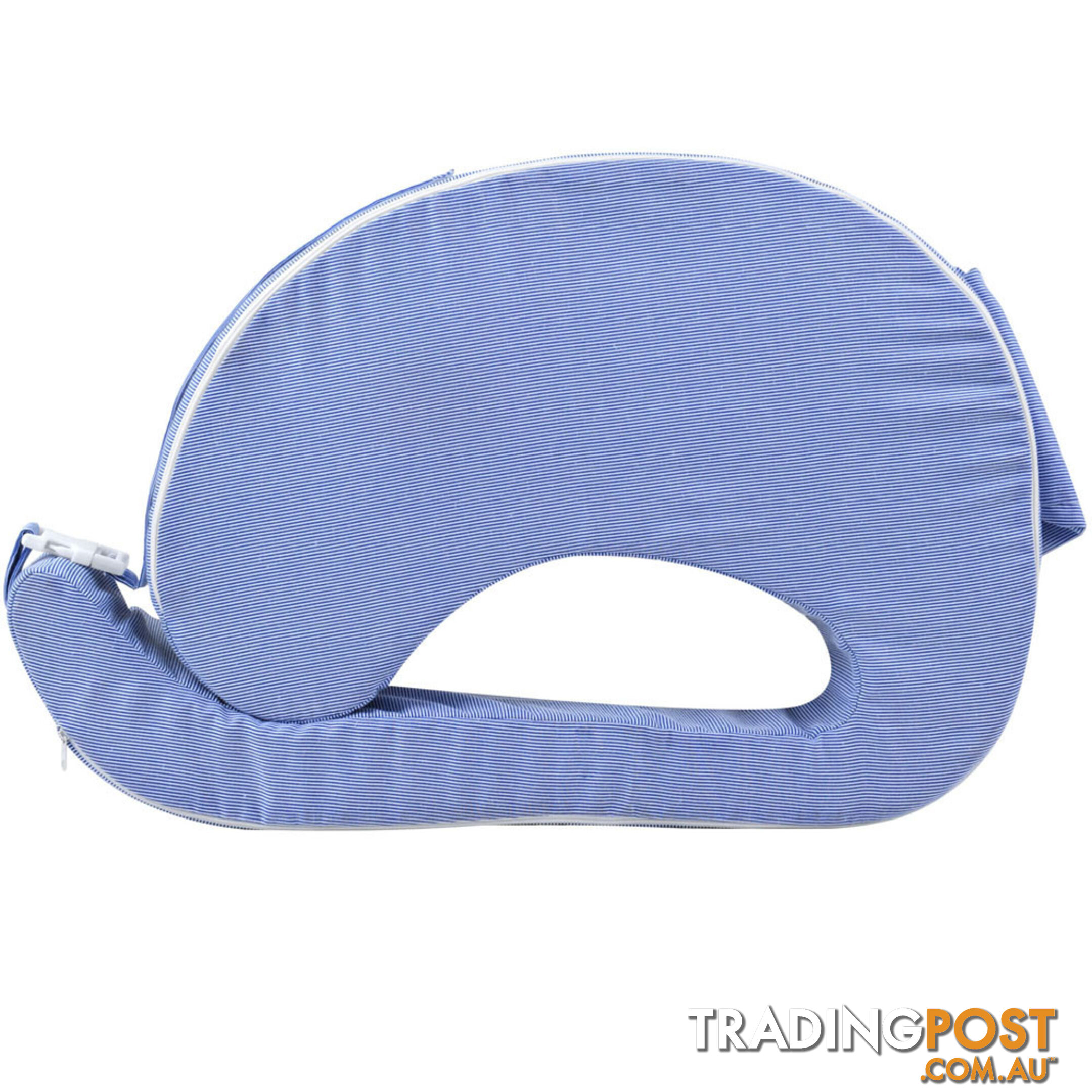 Baby Breast Feeding Support Memory Foam Pillow w/ Zip Cover Blue