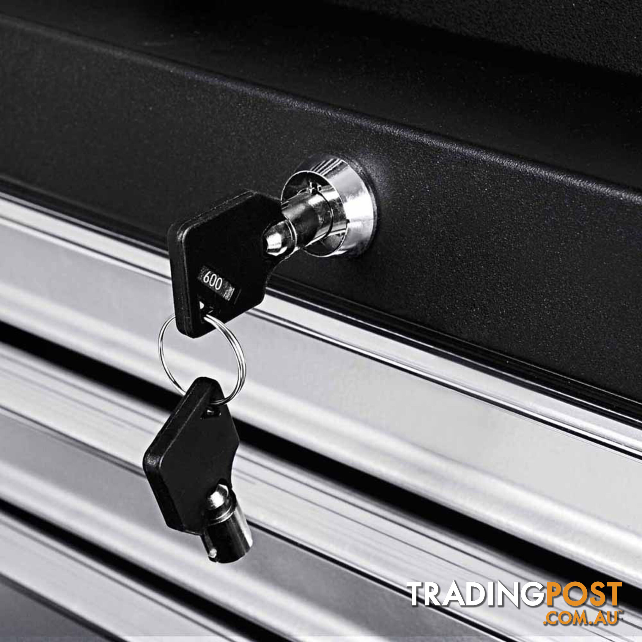 5 Drawers Roller Toolbox Cabinet  Black Grey