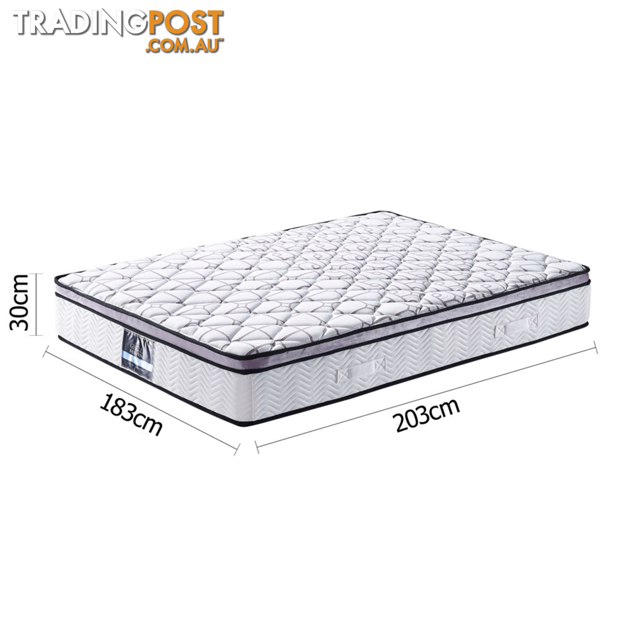 Cool Gel Memory Foam Euro Top Pocket Spring Mattress King