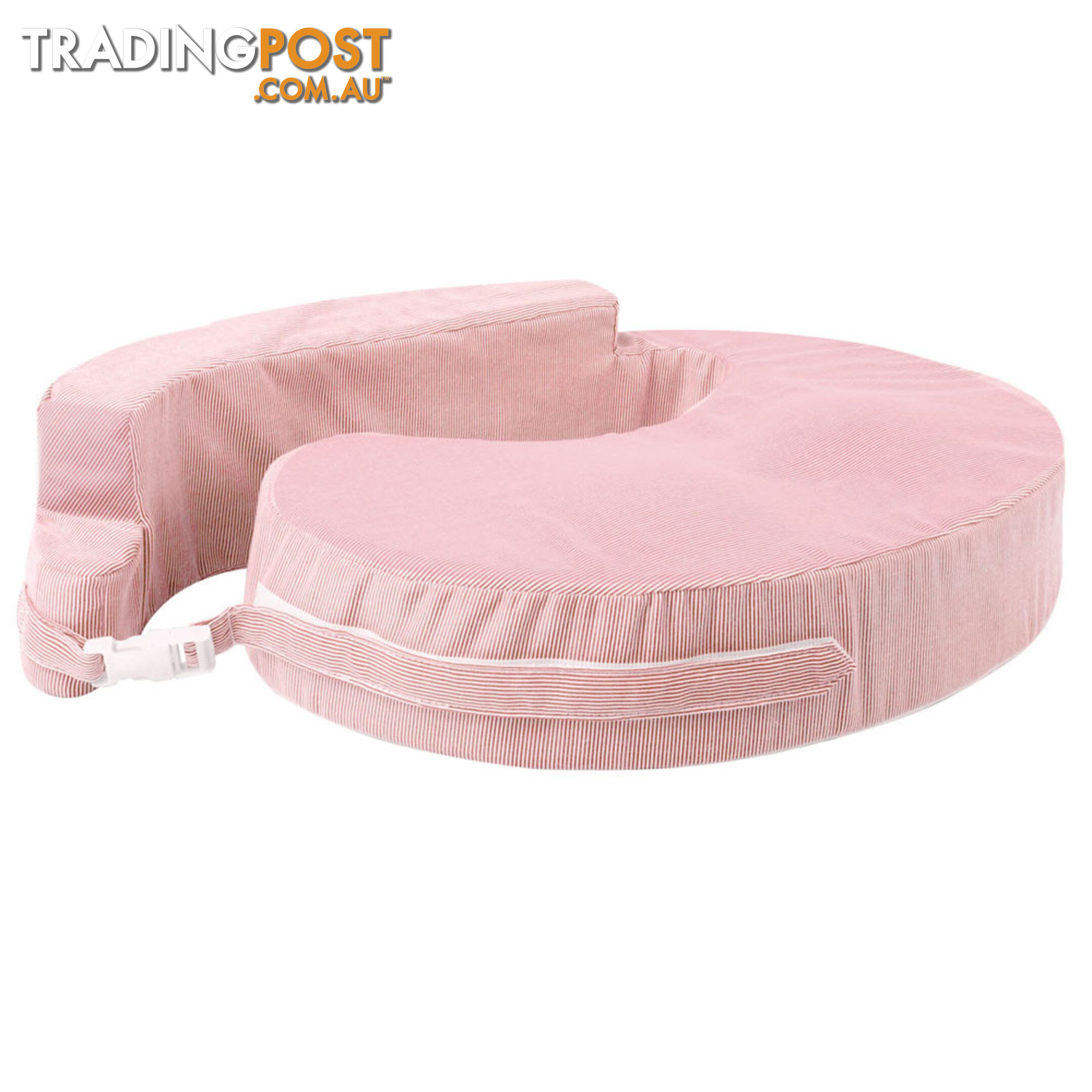 Baby Breast Feeding Support Memory Foam Pillow w/ Zip Cover Pink