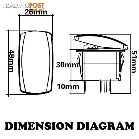 LED LIGHT BAR CARLING ROCKER SWITCH LASER ETCHED WORK LIGHT BAR 4WD UTE 12V 24V