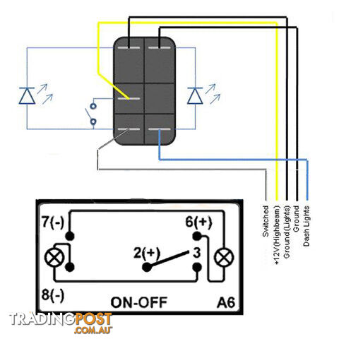 LED LIGHT BAR CARLING ROCKER SWITCH LASER ETCHED WORK LIGHT BAR 4WD UTE 12V 24V