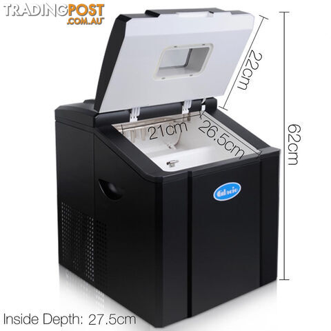 Portable Ice Cube Maker Machine Silver 3.2L - photo 3 of 10