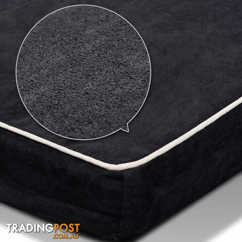 Pet Dog Anti Skid Sleep Memory Foam Mattress Bed Medium Black