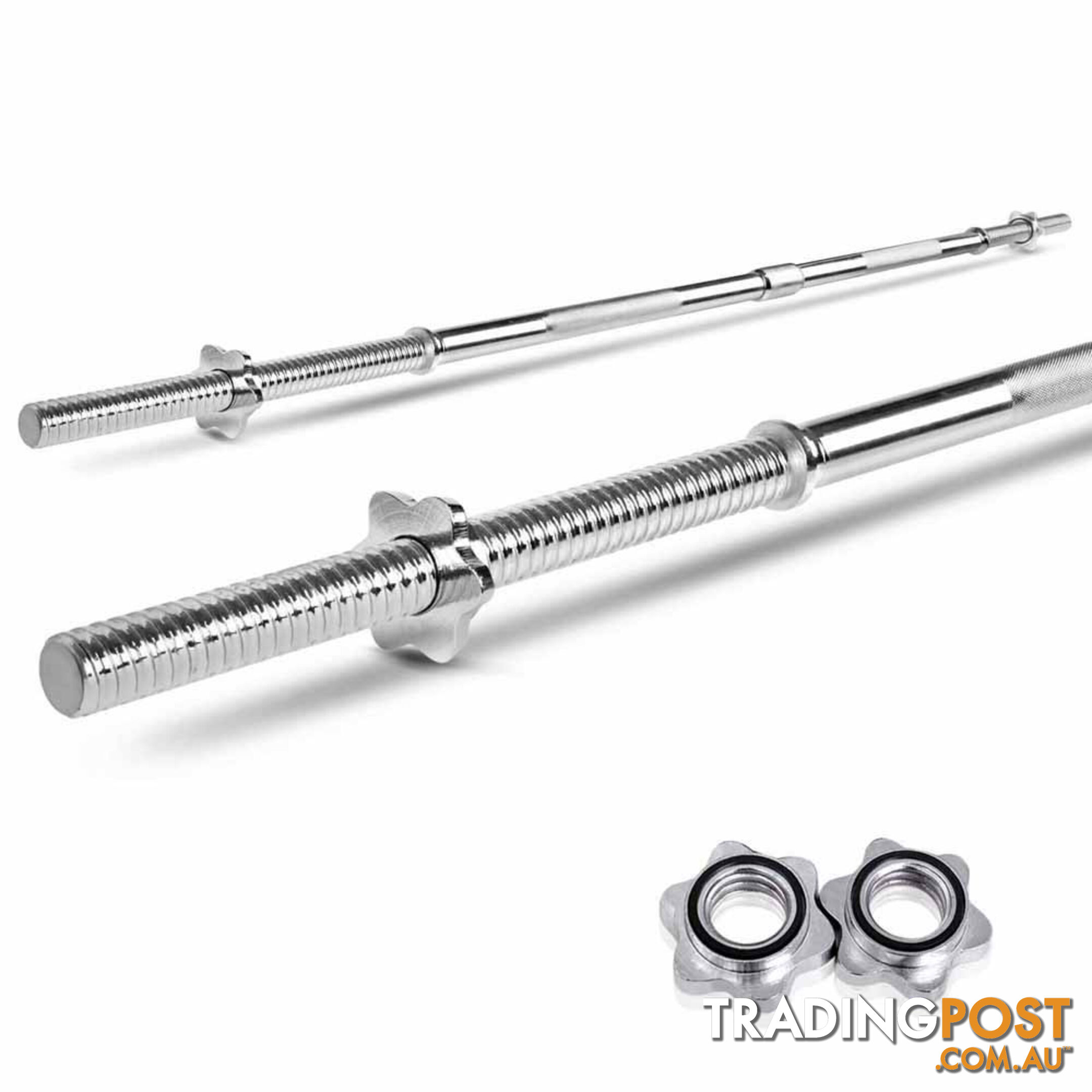 168CM Steel Weight Barbell with Spring Collars