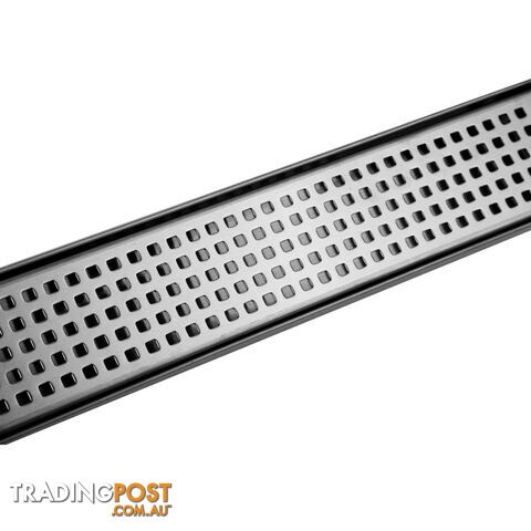 Square Stainless Steel Shower Grate Drain Floor Bathroom 75mm Depth