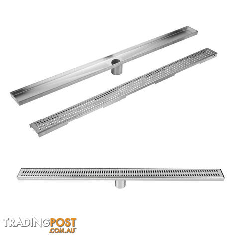 Square Stainless Steel Shower Grate Drain Floor Bathroom 75mm Depth