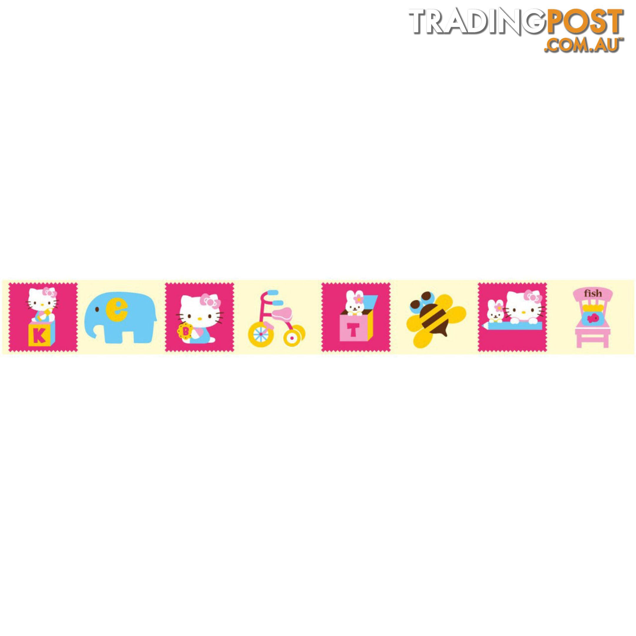 Hello Kitty Wall Border Stickers - Totally Movable