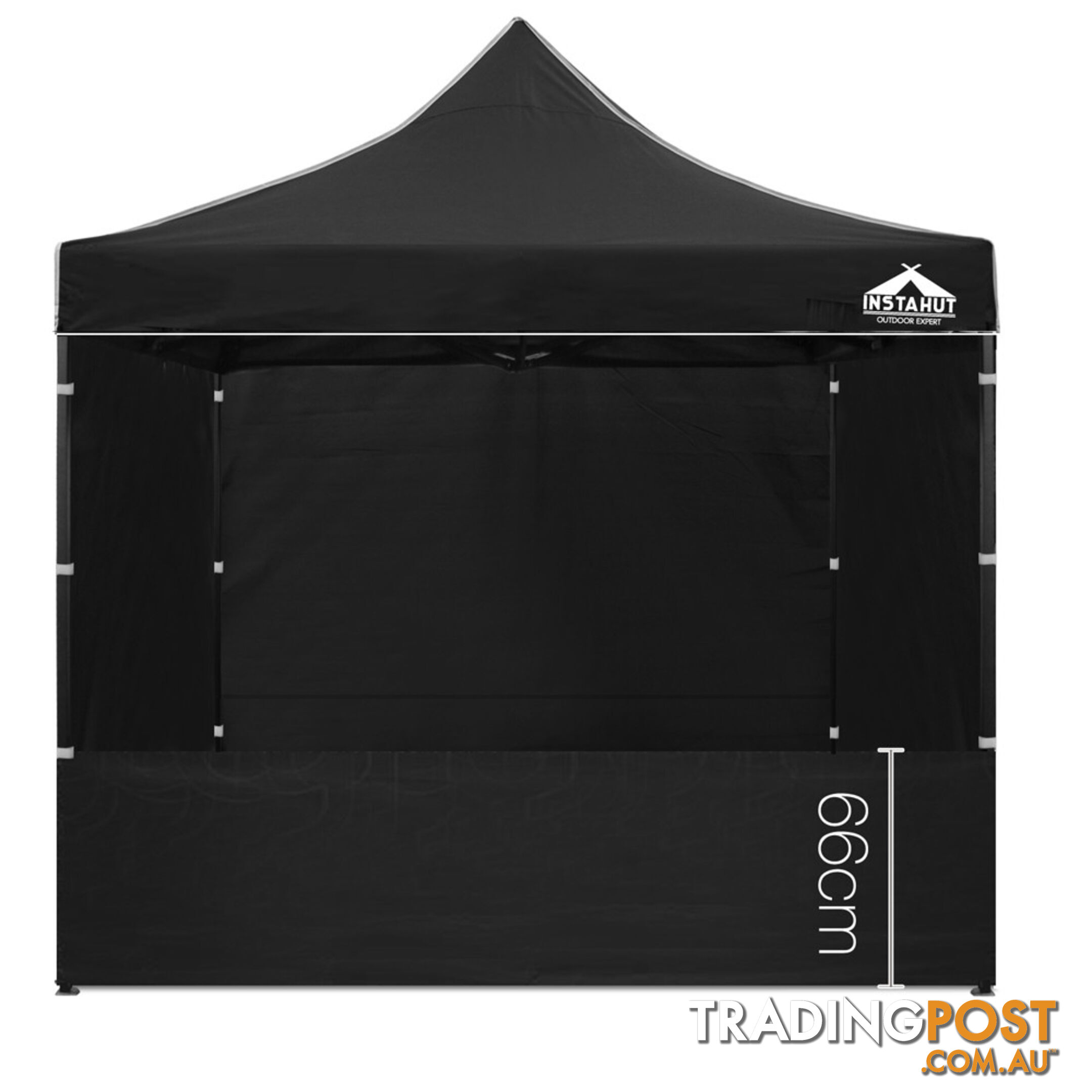 3x3 Pop Up Gazebo Hut with Sandbags Black