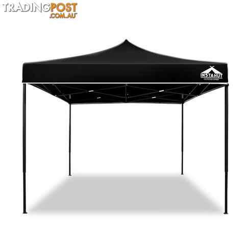 3x3 Pop Up Gazebo Hut with Sandbags Black