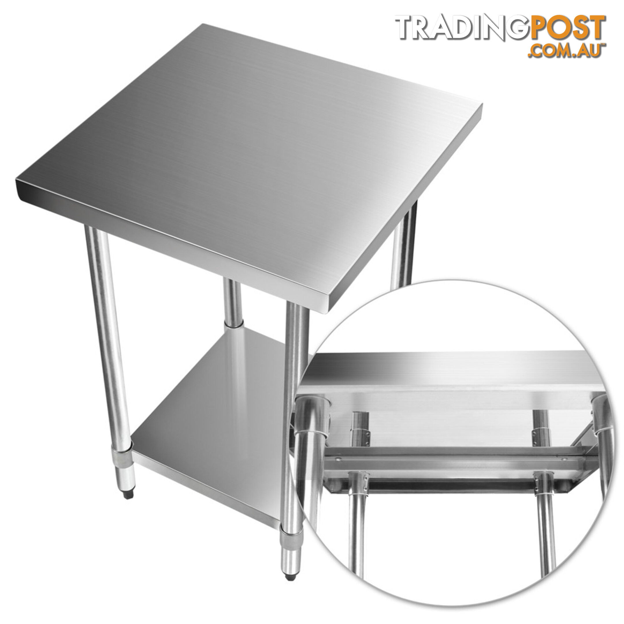 430 Stainless Steel Kitchen Work Bench Table 610mm