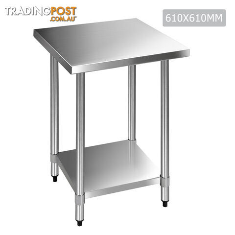430 Stainless Steel Kitchen Work Bench Table 610mm